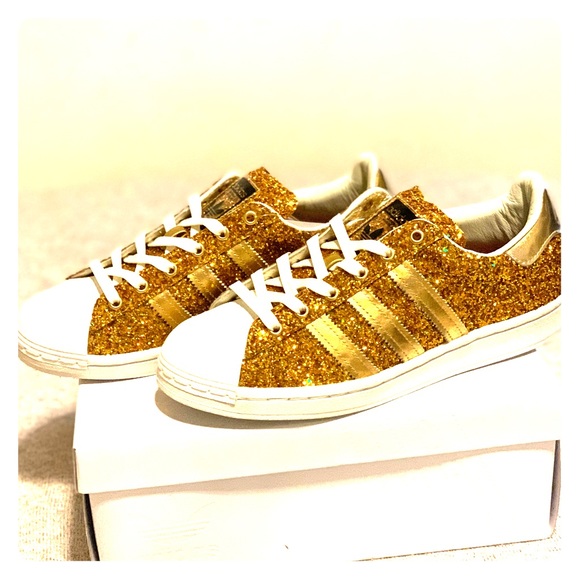 adidas Shoes - 24K gold Superstar Shoes